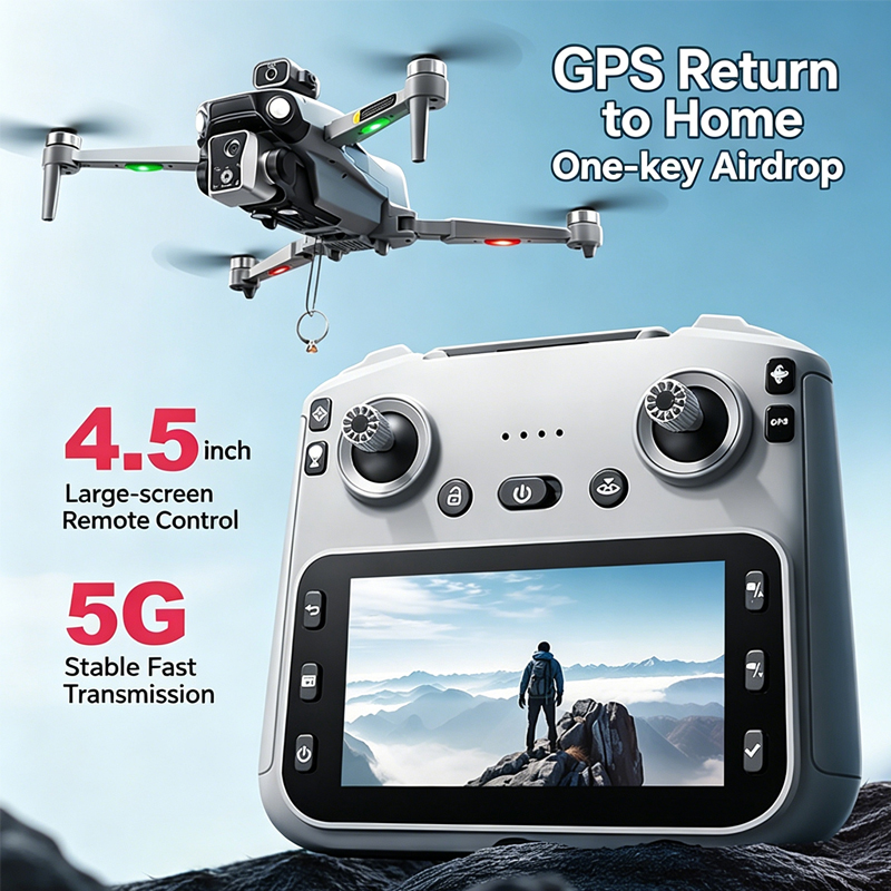 Drone Multispectral - K19 MAX GPSドローン 4Kプロフェッショナルカメラ エアドロップ 空撮FPV