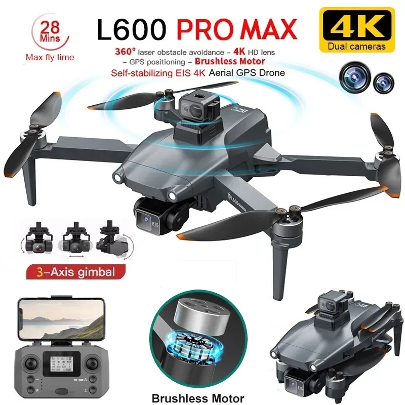 Drone Surveying - L600 プロマックス GPS ドローンプロフェッショナル 4K 3