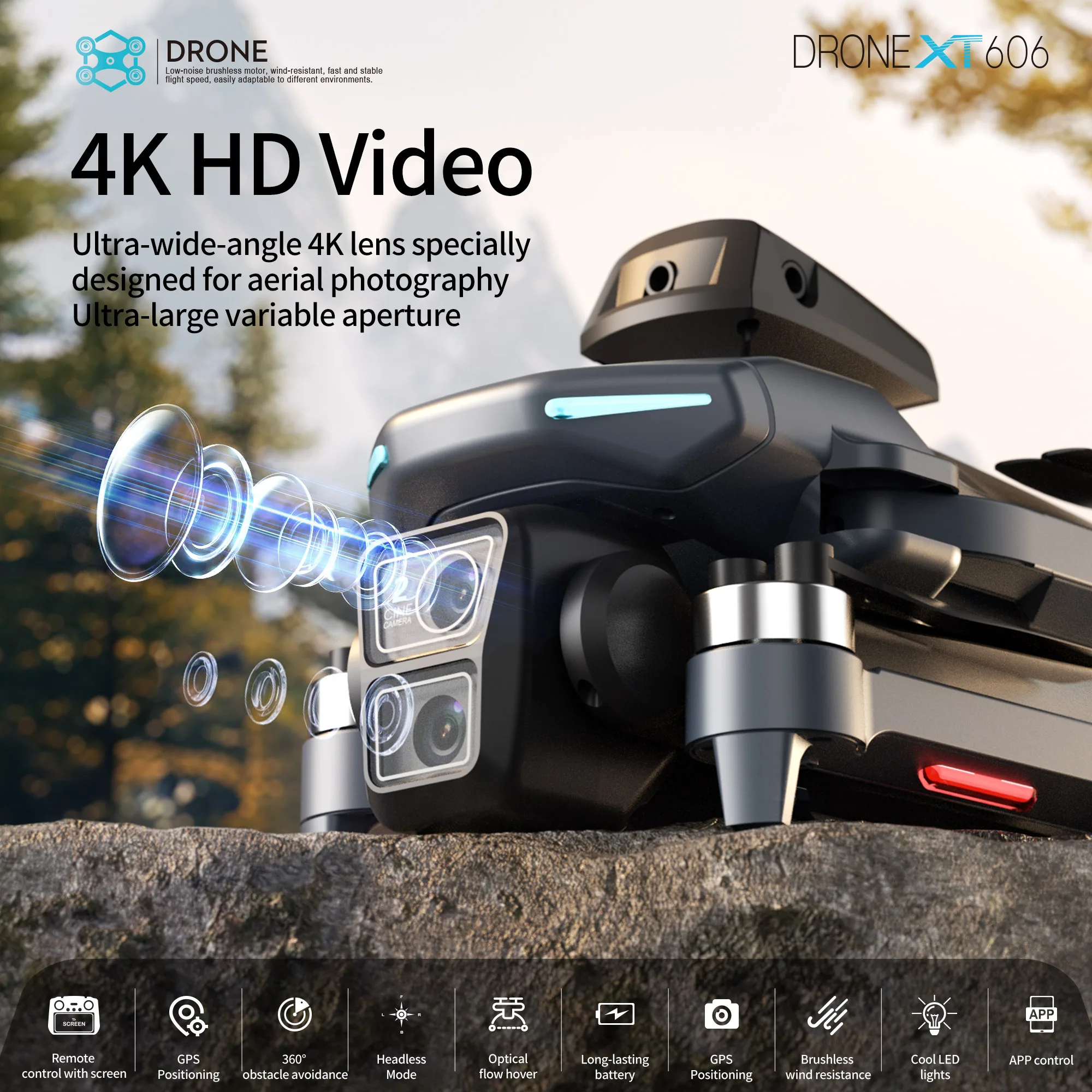 オリジナルXT606 MAX GPSドローン 4Kプロフェッ - Drone Multispectral のレビューと価格