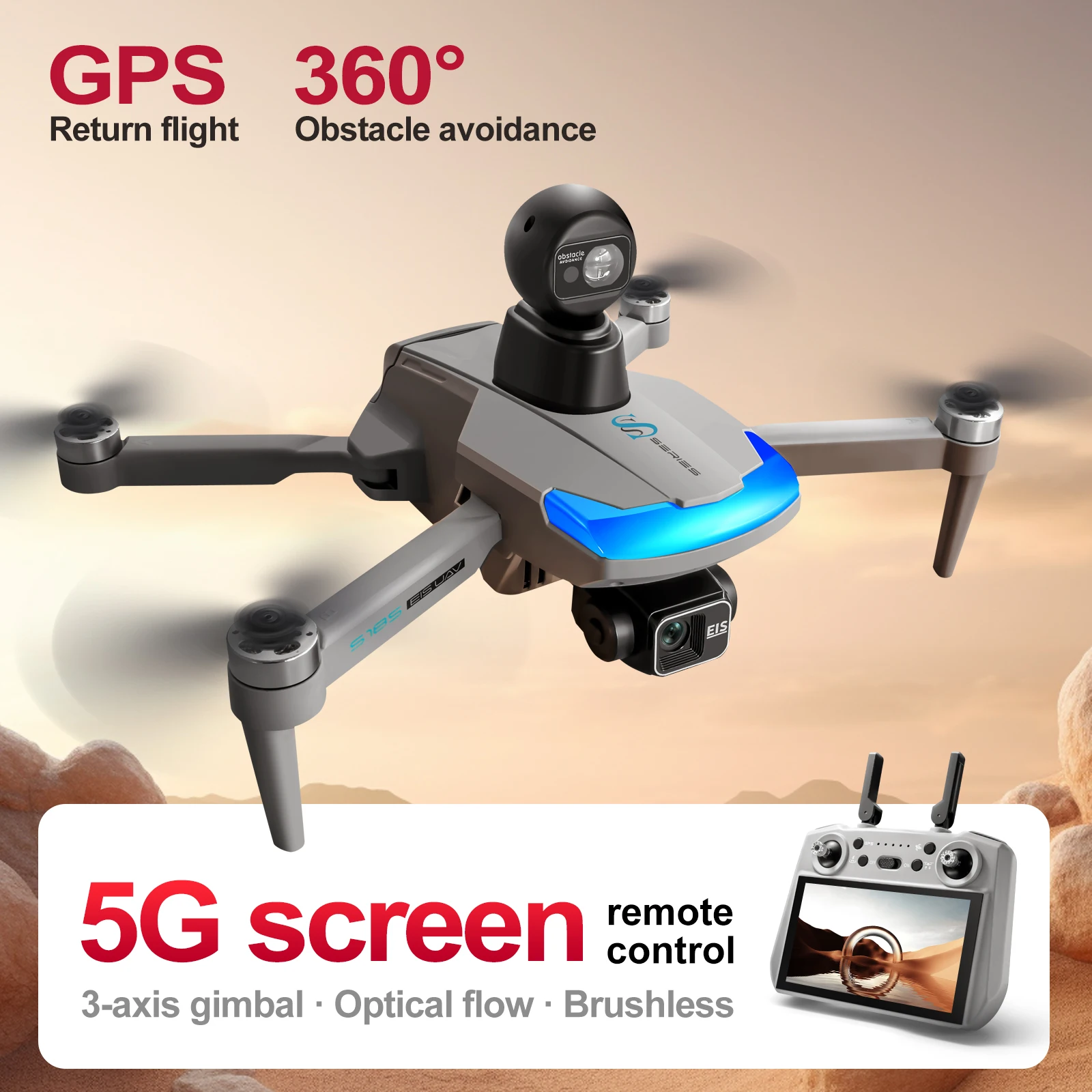 S185 プロフェッショナルドローン 2.7K HD デュア - Drone Multispectral のレビューと価格