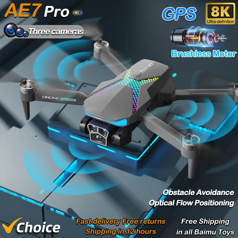 プロのブラシレスドローン,HD 8kカメラ,wifi,fpv - Drone Surveying のレビューと価格