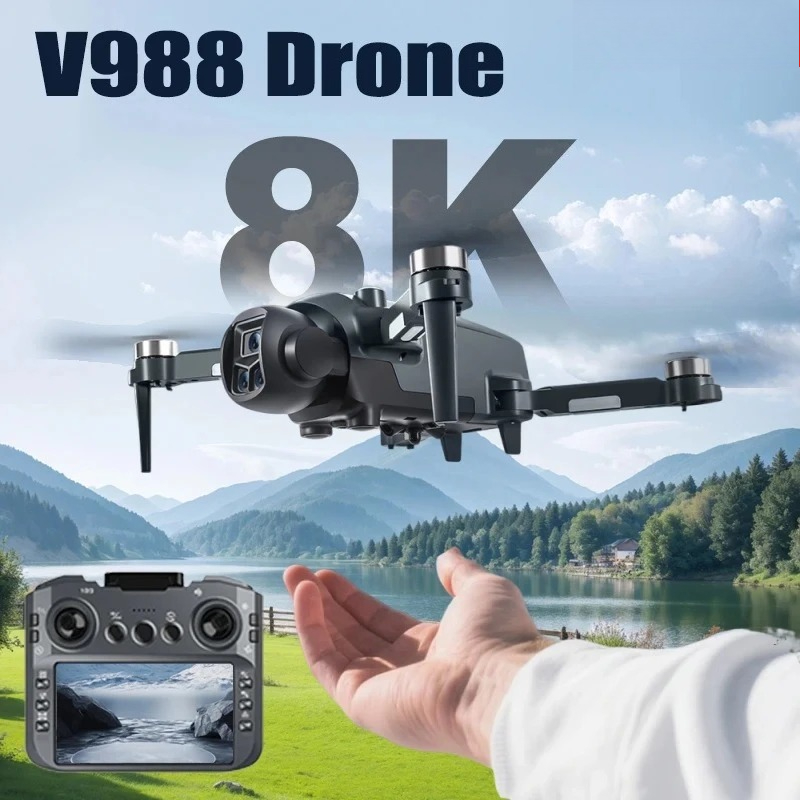 オリジナルV988ドローン 8K HDデュアルカメラ 4Kプ - Drone Surveying のレビューと価格